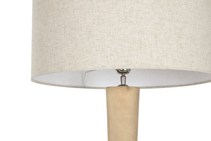 DKD Home Decor Lámpara Pie Moderno Mango Algodón 50 x 172 x 50 cm