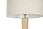 DKD Home Decor Lámpara Pie Moderno Mango Algodón 50 x 172 x 50 cm