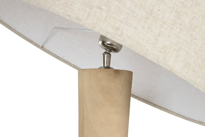 DKD Home Decor Lámpara Pie Moderno Mango Algodón 50 x 172 x 50 cm