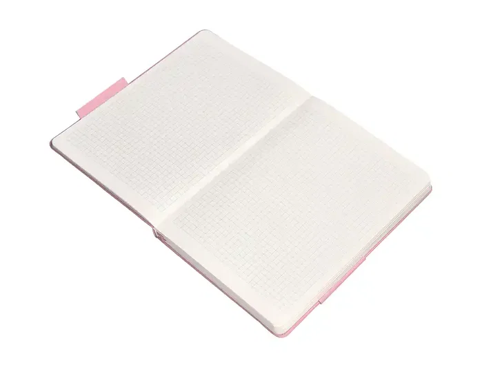 Antartik Cuaderno A4 Tapa Dura Hojas Cuadriculadas Rosa Pastel 100 Hojas 80gr FSC