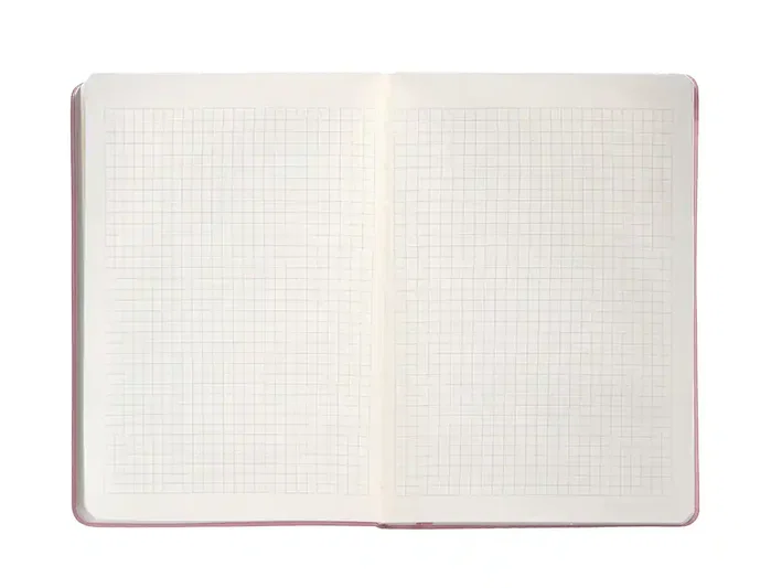 Antartik Cuaderno A4 Tapa Dura Hojas Cuadriculadas Rosa Pastel 100 Hojas 80gr FSC