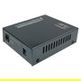 LevelOne GVT-2013 Convertidor Mediaconversor Gigabit Ethernet 10/100/1000T RJ45 a SC Multimodo Fibra Óptica con PoE (Power over Ethernet) 30W, 500m