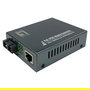 LevelOne GVT-2013 Convertidor Mediaconversor Gigabit Ethernet 10/100/1000T RJ45 a SC Multimodo Fibra Óptica con PoE (Power over Ethernet) 30W, 500m