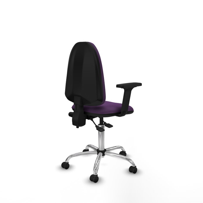 PIQUERAS Y CRESPO Silla de oficina Aýna Morada con Brazos 2D
