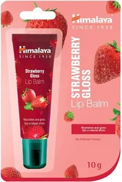 Himalaya Bálsamo Labial con Brillo en Gel, Sabor Fresa, 10 g