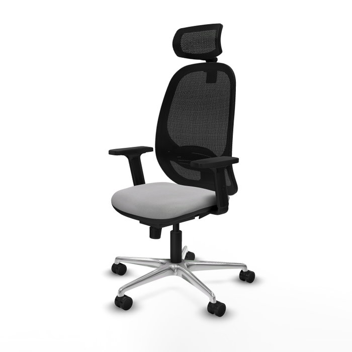 PIQUERAS Y CRESPO Silla de oficina Cilanco con mecanismo Sincro, Gris claro y Negro PIQUERAS Y CRESPO Silla de oficina Cilanco con mecanismo Sincro, Gris claro y Negro