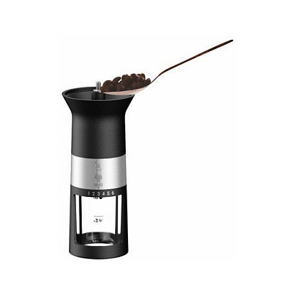 Bialetti Premium Molienda de Café Manual, Molinillo con Muelas de Acero Inoxidable, Color Negro Bialetti Premium Molienda de Café Manual, Molinillo con Muelas de Acero Inoxidable, Color Negro
