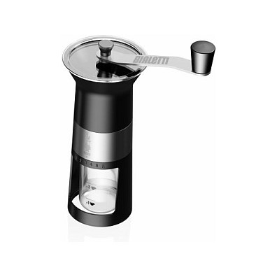 Bialetti Premium Molienda de Café Manual, Molinillo con Muelas de Acero Inoxidable, Color Negro Bialetti Premium Molienda de Café Manual, Molinillo con Muelas de Acero Inoxidable, Color Negro