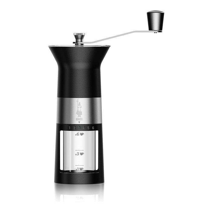 Bialetti Premium Molienda de Café Manual, Molinillo con Muelas de Acero Inoxidable, Color Negro Bialetti Premium Molienda de Café Manual, Molinillo con Muelas de Acero Inoxidable, Color Negro
