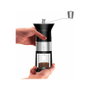 Bialetti Molinillo de café manual Premium con acero inoxidable negro