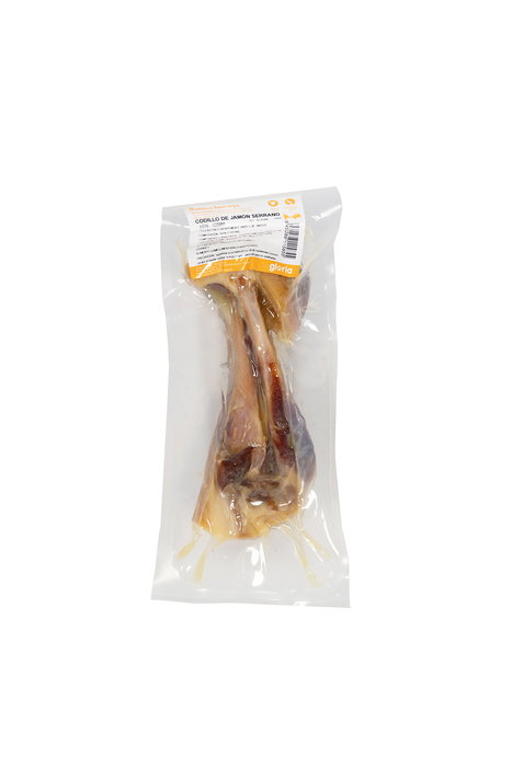 Snackys Caja 14 Codillos Jamón Serrano Natural para Perros, Fuente de Proteína y Colágeno