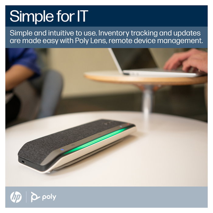 HP Poly Sync 40 Freisprecheinrichtung (Konferenzlösung), Teams zertifiziert, Bluetooth, USB-A & USB-C