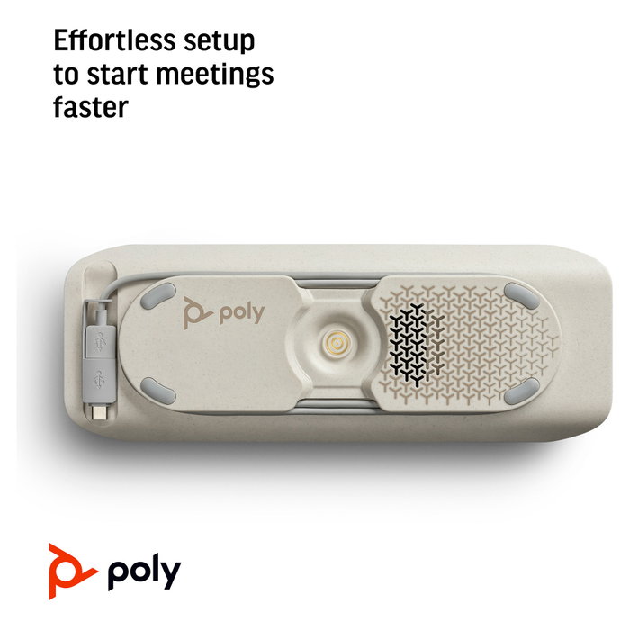 HP Poly Sync 40 Freisprecheinrichtung (Konferenzlösung), Teams zertifiziert, Bluetooth, USB-A & USB-C