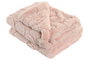 DKD Home Decor Manta de Poliéster Rosa Palo 130x170 cm para Sofá