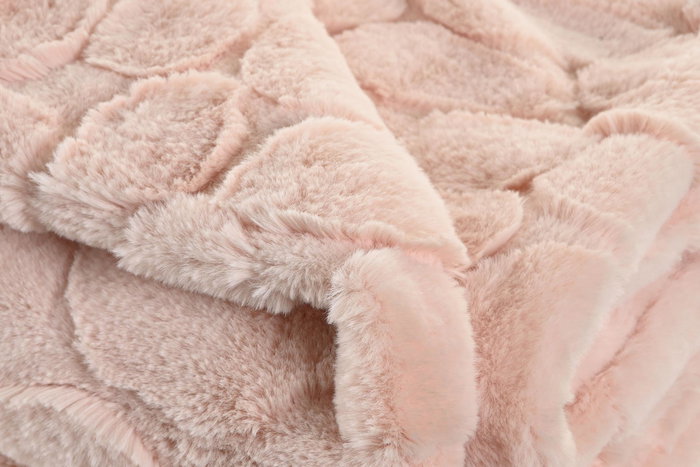 DKD Home Decor Manta Rosa Palo 170 x 130 cm (2 Unidades) Urban