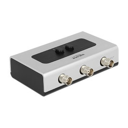 DeLOCK 87669 Switch BNC 2 puertos manual bidireccional