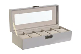 DKD Home Decor Joyero Tradicional Gris Claro 25.5 x 10 x 7 cm