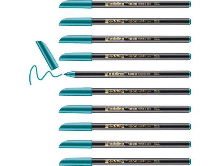 Edding Rotulador 1200 Verde Metálico Set de 10