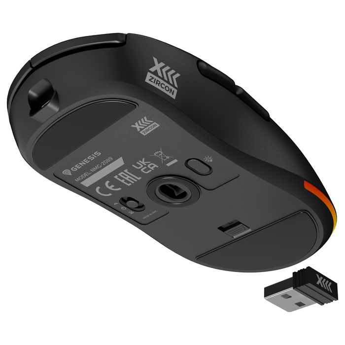 Genesis Gaming Maus ZIRCON XIII Custom Inalámbrica Negra - Ratón Gaming Inalámbrico Negro Genesis Gaming Maus ZIRCON XIII Custom Inalámbrica Negra - Ratón Gaming Inalámbrico Negro