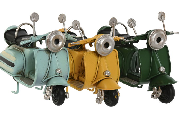 DKD Home Decor Vehículo de Decoración Metal Vespa Surtido de 3 Colores DKD Home Decor Vehículo de Decoración Metal Vespa Surtido de 3 Colores