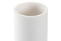 DKD Home Decor Vaso Basicos Blanco Marron Resina Acacia 2 Unidades 7 x 10.6 x 7 cm