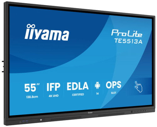 iiyama ProLite TE5513A-B3AG Pantalla Interactiva 55 pulg 4K IPS Android 14 iiyama ProLite TE5513A-B3AG Pantalla Interactiva 55 pulg 4K IPS Android 14