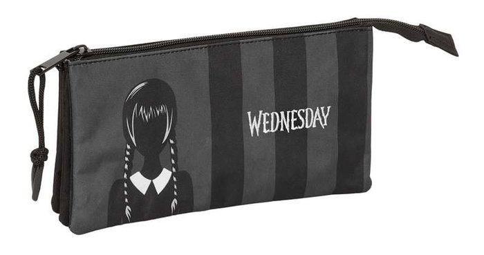 Portatodo Triple Wednesday Negro 22 x 12 x 3 cm
