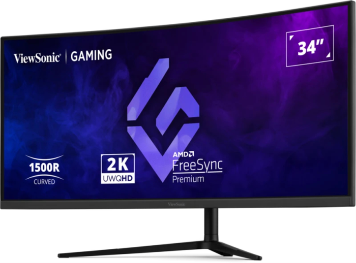 Viewsonic VX3418C-2K Monitor Gaming Curvo 34" UWQHD 3440x1440 180Hz 1ms VA Negro