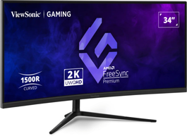 Viewsonic VX3418C-2K Monitor Gaming Curvo 34" UWQHD 3440x1440 180Hz 1ms VA Negro