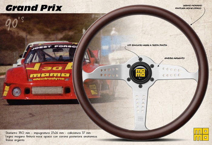 Momo Volante Grand Prix Madera Caoba 350 mm