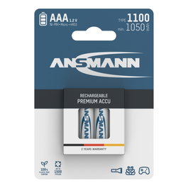 Ansmann Pilas Recargables NiMH Micro AAA 1100 1050 mAh (Pack de 4)