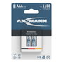 Ansmann Pilas Recargables NiMH Micro AAA 1100 1050 mAh (Pack de 4)