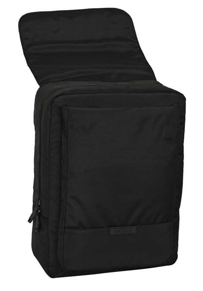 Safta Mochila con solapa portátil 13,3'' + USB Real Betis Balompié Premium Negra 29x39x12cm