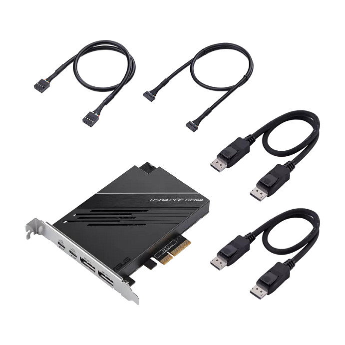 ASUS USB4 PCIe Gen4 Card con DisplayPort y USB Tipo C ASUS USB4 PCIe Gen4 Card con DisplayPort y USB Tipo C