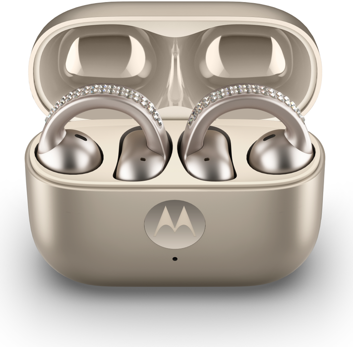 Motorola Moto Buds Loop Auriculares Inalámbricos Clip de Oreja Llamadas Música Deporte Uso Diario Bluetooth Beige