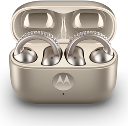 Motorola Moto Buds Loop Auriculares Inalámbricos Clip de Oreja Llamadas Música Deporte Uso Diario Bluetooth Beige