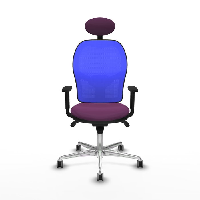 PIQUERAS Y CRESPO Silla de oficina Jorquera con mecanismo Sincro, Azul y Morado PIQUERAS Y CRESPO Silla de oficina Jorquera con mecanismo Sincro, Azul y Morado