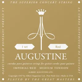 Augustine Cuerdas Clásica Nylon Transparente Entorchado Plata Tensión Normal