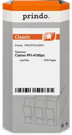 Prindo Cartucho de tinta cian (foto) PRICPFI4100PC Classic 80ml