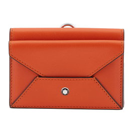 Montblanc MB131256 Tarjetero de Piel Naranja