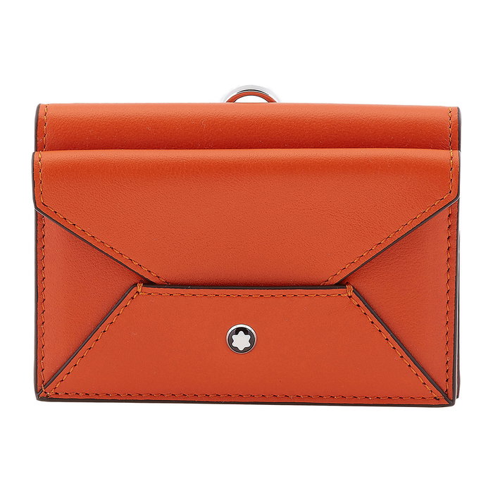 Montblanc MB131256 Tarjetero de Piel Naranja