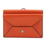Montblanc MB131256 Tarjetero de Piel Naranja