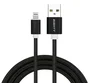 Eightt ECI-2B-2M Cable USB A a Lightning de 2 Metros Trenzado en Nylon Negro para iPhone y iPad