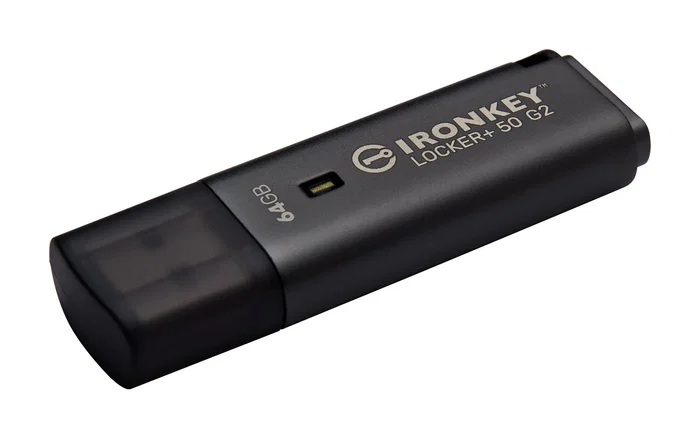 Kingston IronKey Locker+ 50 G2 Unidad Flash USB 64 GB USB 3.2 Gen 1 Tipo A, Encriptación AES 256 bits, FIPS 197, Negro