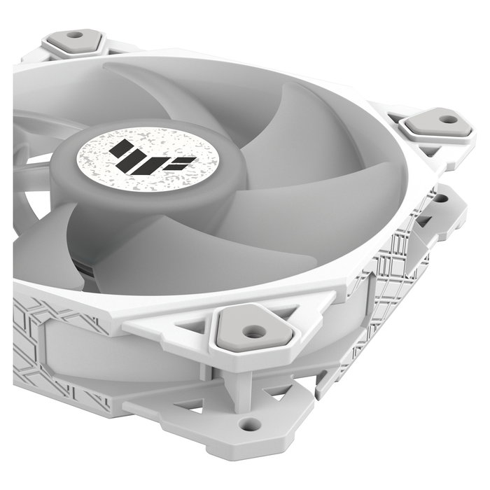 ASUS TUF GAMING TF120 ARGB Ventilador para PC 120mm, 3-Pack, Blanco, PWM, Controlador Incluido - Edición Blanca
