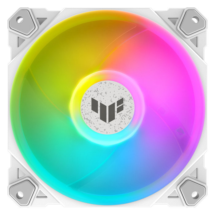 ASUS TUF GAMING TF120 ARGB Ventilador para PC 120mm, 3-Pack, Blanco, PWM, Controlador Incluido - Edición Blanca