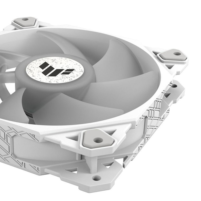 ASUS TUF GAMING TF120 ARGB WHITE EDITION 3IN1 Ventiladores de Carcasa 120mm, 3 Unidades, Blanco