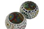 DKD Home Decor Portavelas Estilo Indio Multicolor 11 x 7 x 11 cm (6 Unidades)
