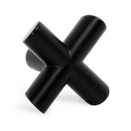 Viefe Pomo Equis 40x40 mm Zamak Cromo, Latonado, Negro, Blanco Mate, Negro Mate, Cobre