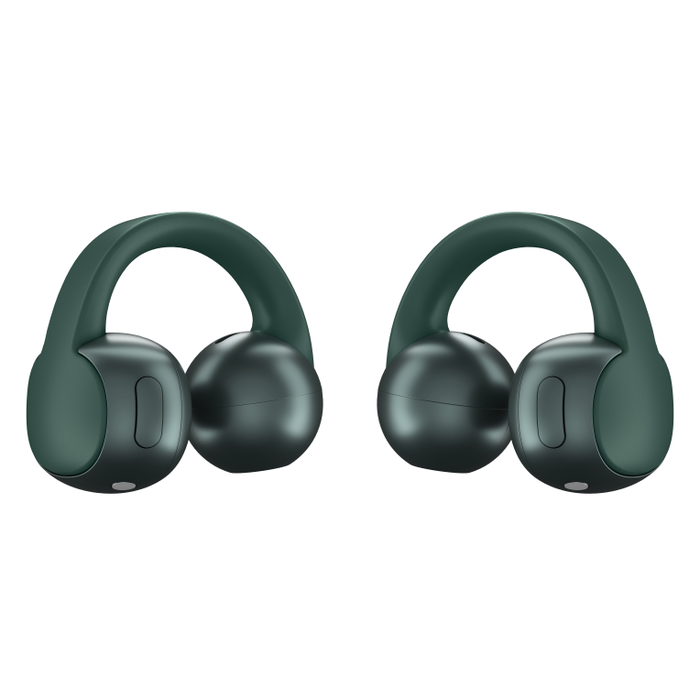 Motorola Moto Buds Loop Auriculares Inalámbricos Open-Ear Bluetooth 5.0, Sound by Bose, Reducción Activa de Ruido, 8h Batería, Carga Rápida, Resistente al Agua, Color Trekking Green